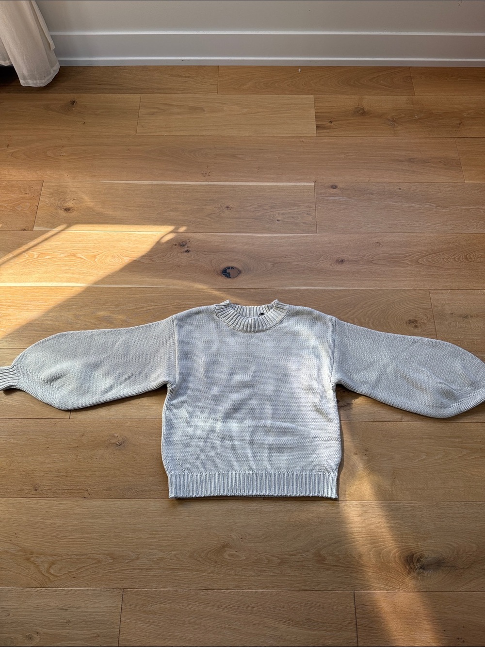 Princess Polly Beige Ribbed Crewneck Sweater - Picture 2 of 5